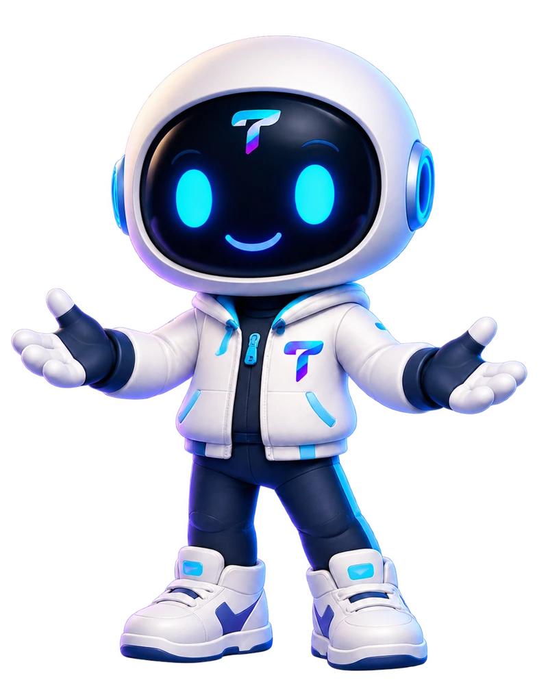 Taleya mascot welcoming you